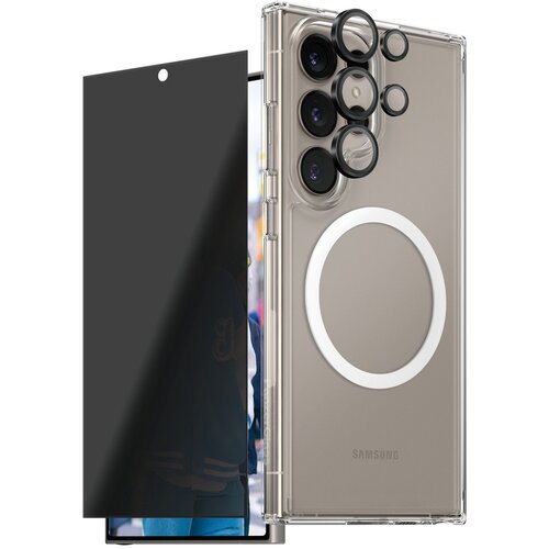 PanzerGlass Samsung Galaxy S25 Ultra 3v1 Privacy Bundle komplet za zaščito, (21691061) Cene