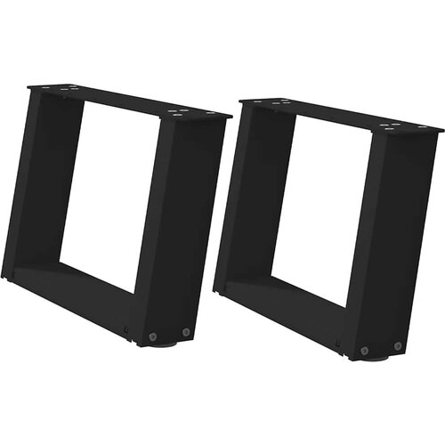  Noge stolića za kavu U-oblika 2 kom crne 40x(30-31) cm čelik Slike