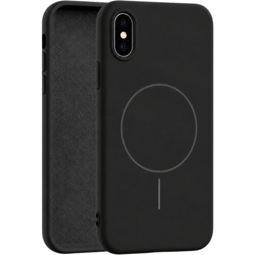 Apple velvet touch magsafe maska za iphone x/xs &ndash; crna Cene