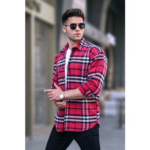 Madmext Shirt - Red - Fitted Slike