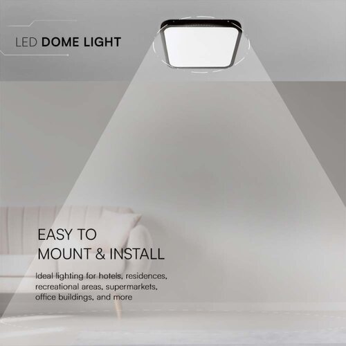  LED kupatilsko plafonsko svetlo LED/24W/230V 6500K IP44 crno Slike