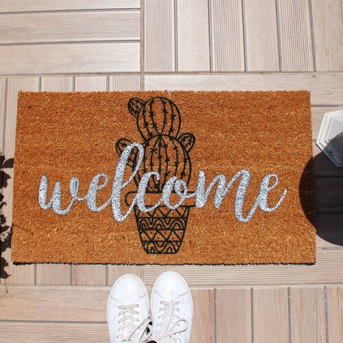 Aberto Design otirač Cactus, 70x40 cm, Smeđi Slike