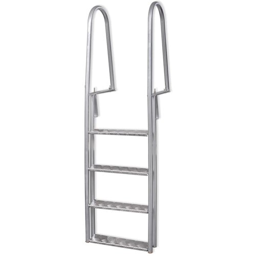 vidaXL Lestev za bazen z 4 stopnicami aluminij 167 cm Cene