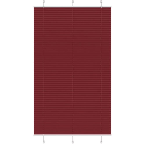 vidaXL Plisirana žaluzija bordo rdeča 115x200 cm širina blaga 114,4 cm poliester, (5000297219) Cene