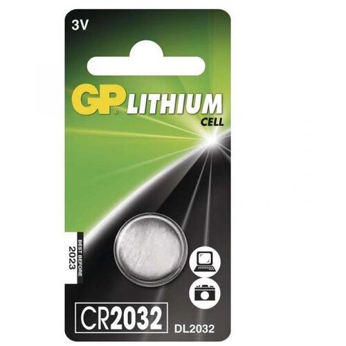  1 kom litijumska dugmićasta baterija CR2032 GP 3V/220 mAh Slike