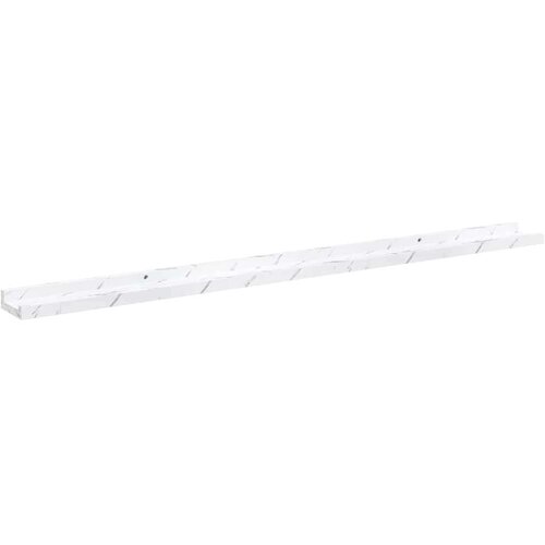  Polica na zidu s policom 4 pcs Bijeli mramor 115 x 9 x 3 cm Slike