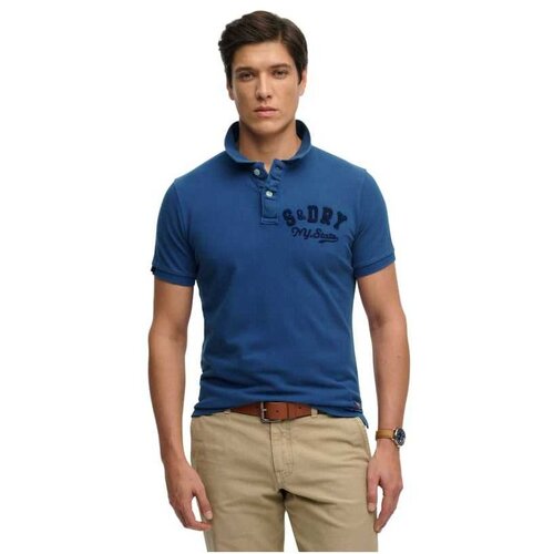 Superdry plava mu&scaron;ka polo majica Cene