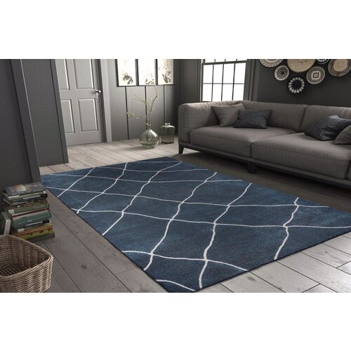 Conceptum Hypnose tepih Funk Chenille 61, 75x230cm, Tamnoplavi Slike