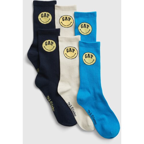 GAP Socks &amp;amp; Smiley, 3 Pairs&amp;reg; - Men Slike