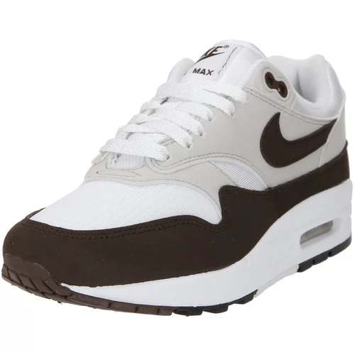 Nike Sportswear Niske tenisice 'Air Max 1 87' tamno smeđa / siva / bijela