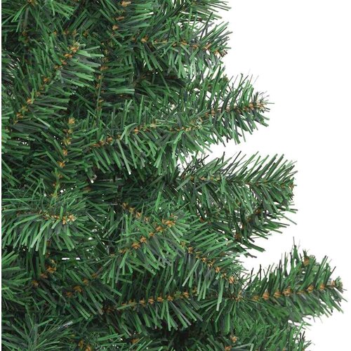 VidaXL Božićno drvce s 150 LED svjetlima s stalakom Zelena 150 cm PVC Slike