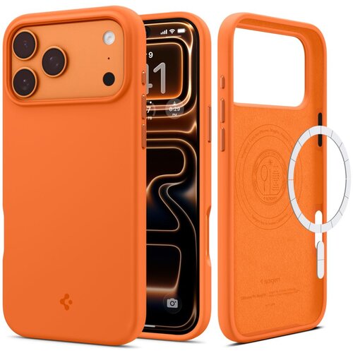 POSNETI MEDIJI SILIKONSKI OVITEK SPIGEN FIT MAGSAFE ZA IPHONE 17 PRO MAX, KOZMOSKO ORANŽEN, ZA&Scaron;ČITA, (5000259300) Cene