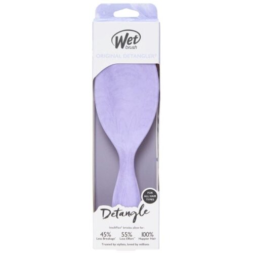 Wet Brush četka za kosu original detangler glitter ljubičasta Cene
