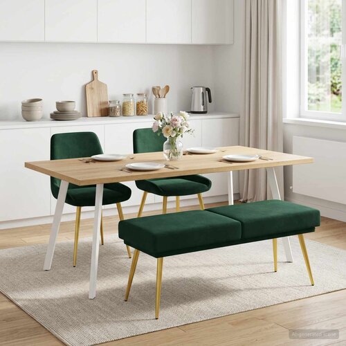  Klupa s dvostrukim slojem Tamnozelena 120 x 45 x 46 cm Bar&amp;scaron;un Slike