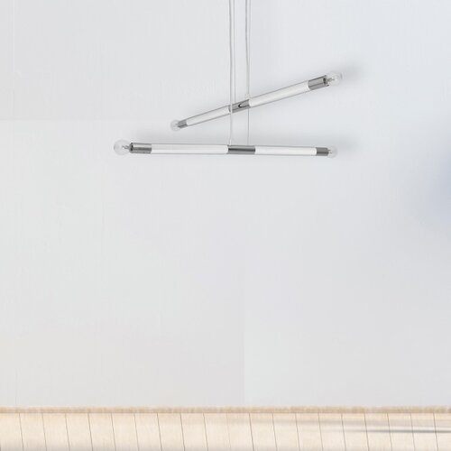  Viseći luster na sajli BASTONE WHITE 4xE14/40W/230V Slike