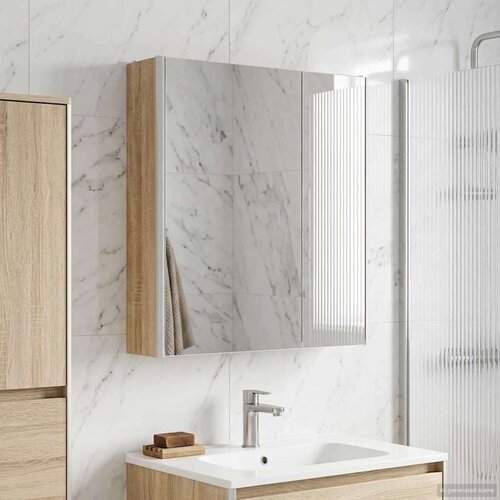  Kopalniška ogledalna omara Sonoma hrast 63,5 x 15,5 x 70 cm, (5000233055) Cene