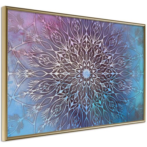  Poster - Blue and Pink Mandala 45x30 Slike