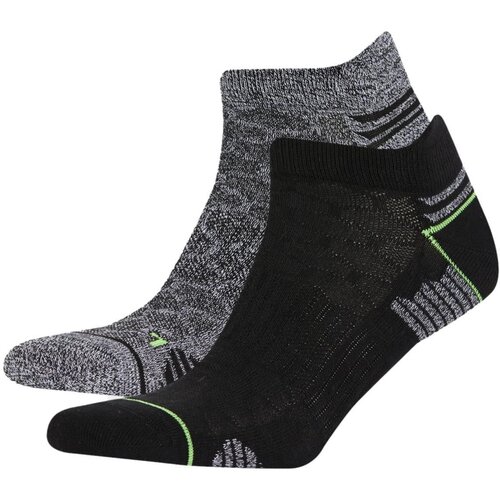 Defacto Men's Striped 2-Piece Cotton Short Sports Socks Slike