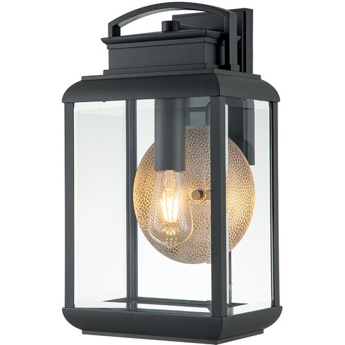 Elstead Lighting Elstead Quoizel Byron Zunanja stenska svetilka iz grafita s kositrnim reflektorjem, IP44, (22100114) Cene