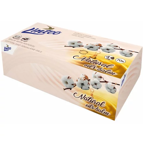 Linteo Paper Tissues Four-ply Paper, 70 pcs per box papirnate maramice s balzamom 70 kom