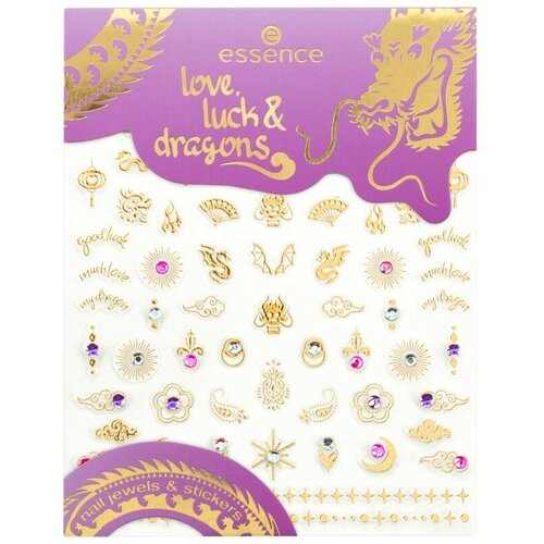 Essence love, luck & dragons nail jewels & stickers 01 Slike