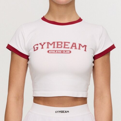 GymBeam Ženska majica Varsity White L Slike