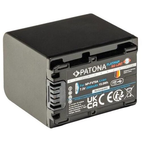 Patona Akumulatorska baterija za Sony NP-FV70A 2060 mAh Li-Ion Platinum USB-C punjenje Cene