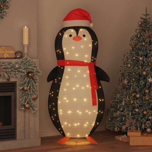 VidaXL Figura pingvina na snijegu Topla bijela 78 x 88 x 180 cm Slike