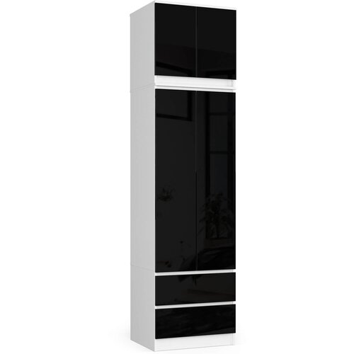 AKORD OMARA S TOP S60 2D 2SZ CLP BELO / ČRNO SIJAJNO, (21713800) Cene