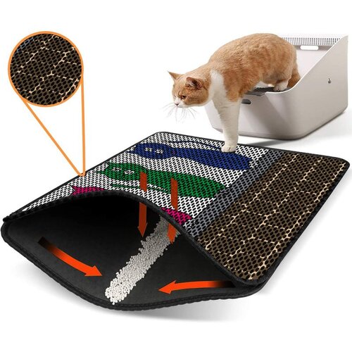 WALLXPERT Nrszn0184 multicolor cat litter mat Cene