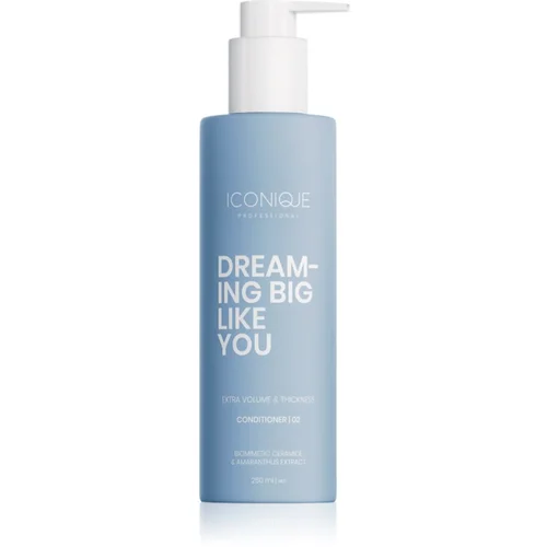 ICONIQUE Professional DREAMING BIG LIKE YOU Volume & Thickness Conditioner 250ml balzam za povečanje volumna za tanke lase 250 ml