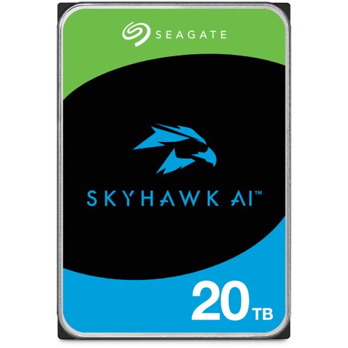 Seagate SkyHawk AI 20TB disk, 8.89cm (3.5&amp;quot;), SATA 6Gb/s, 7200 obratov/min - ST20000VE003 Slike