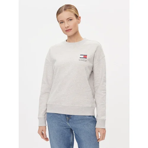 Tommy Jeans Jopa Graphic Flag DW0DW17328 Siva Boxy Fit