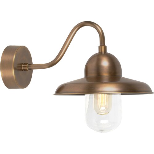 Elstead Lighting Elstead Somerton Zunanja stenska svetilka Fisher, kupola, 1 luč, medenina, IP44, E27, (22099908) Cene