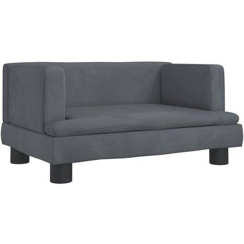 Maison Chic Otroški kavč - Otroški divan - Otroški sedež temno siv 60x40x30 cm žamet, (21729680) Cene