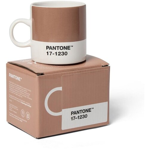Pantone Svetlo rjava keramična skodelica za espresso 120 ml Mocha Mousse 17-1230 &amp;ndash; Slike