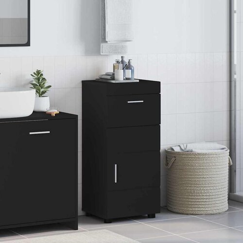 vidaXL Kupaonski ormar Crna 37 x 31.5 x 82 cm Konstruirano drvo Cijene