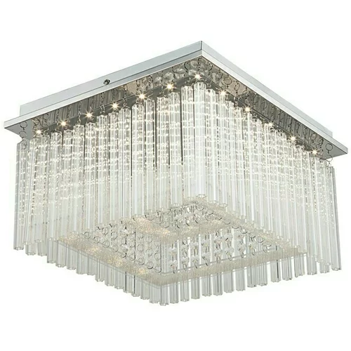 Globo LED stropna svjetiljka Vince (21 W, D x Š x V: 36 x 36 x 23 cm, Krom, Prozirno, Neutralno bijelo)