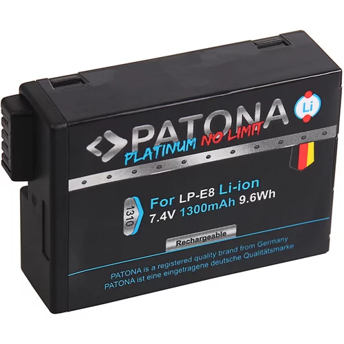 Patona baterija LP-E8 za canon eos 550D / eos 600D / eos 650D /eos 700D, 1300 mah