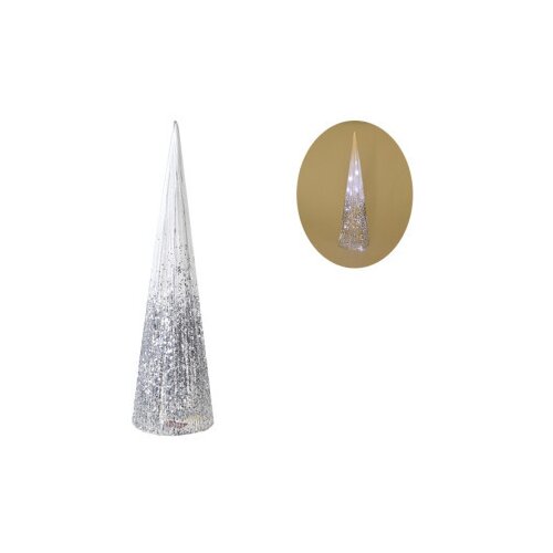 Shiny cone, jelka, svetlucava, srebrna, 80cm ( 760011 ) Cene