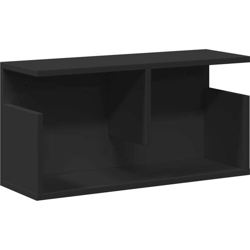 vidaXL Stenska omarica 60x20x30 cm črna inženirski les Cene