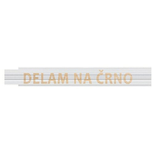 HEKA Zložljivi meter (Dolžina: 2 m, Bela, Natis: DELAM NA ČRNO) Cene
