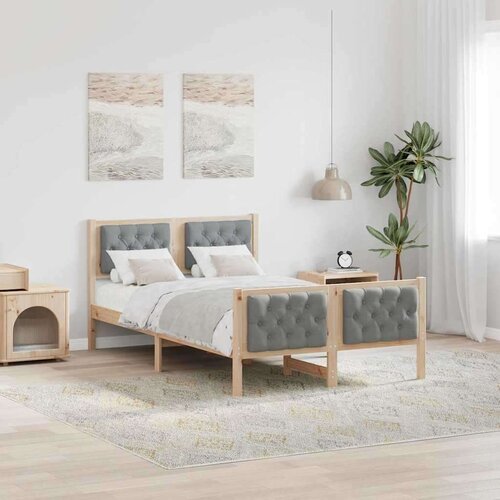  Konstrukcija postelje Svetlo siva 120 x 200 cm blago, (5000084367) Cene