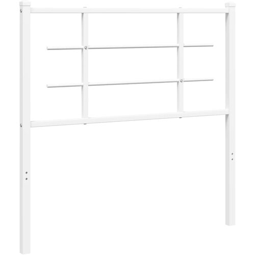 Maison Chic kovinsko posteljno vzglavje - vzglavna omarica - nočna omarica belo 100 cm, (21704492) Slike