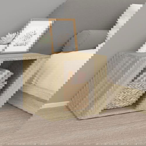 VidaXL Noćni ormarić Boja hrasta sonome 41x40x36 cm konstruirano drvo Slike