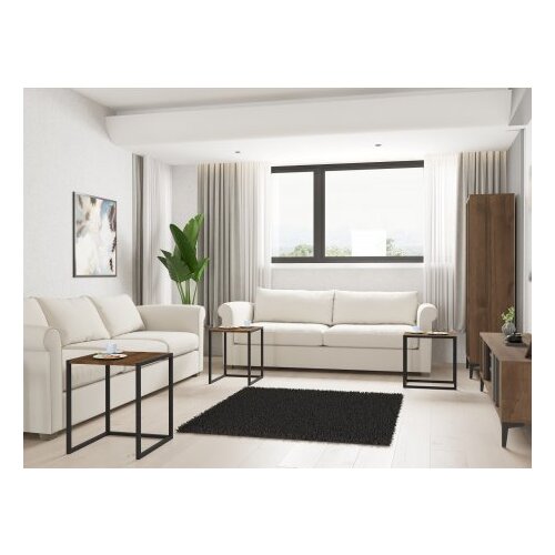 Hanah home set stolova tali black walnut Cene
