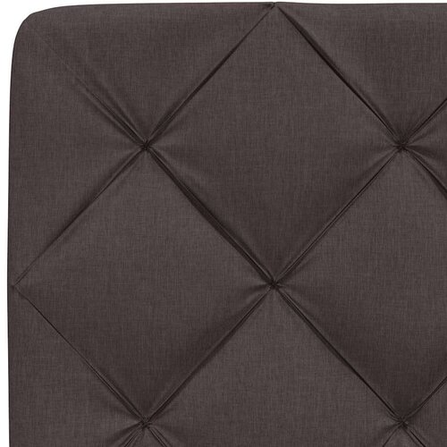 VidaXL Krevet s madracem tamnosmeđi 160x200 cm tkanina Slike
