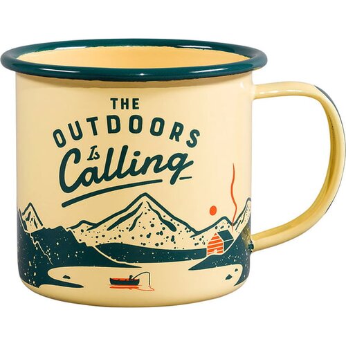 Gentlemen's Hardeware emajlirana skodelica - the outdoors is calling Cene