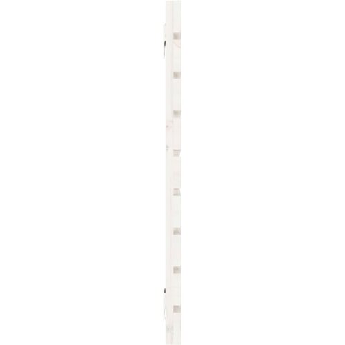  Zidno uzglavlje bijelo 146x3x63 cm od masivne borovine Slike