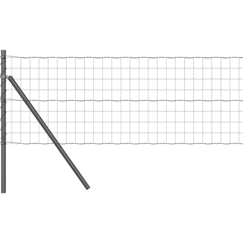 Euro Ograđivanje Ukop 50 x 0,4 m Čelik premazan PVC-om Siva Slike